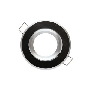 Oprawa okrągła ruchoma, aluminium - czarna szczotkowana