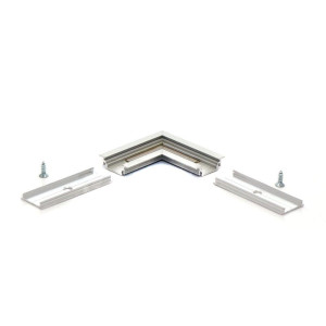 Łącznik kątowy 90° do profilu aluminiowego LED - wpuszczanego