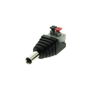 Wtyk DC 2,1 x 5,5 mm z zaciskami dociskowymi