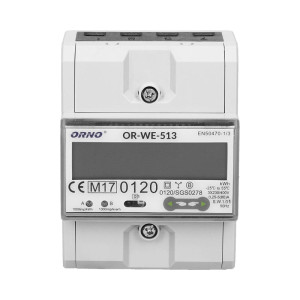 Elektroniczny licznik energii 3-fazowy, trójffazowy DIN OR-WE-513
