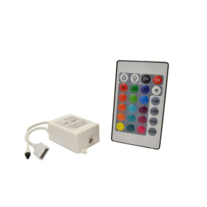 Kontroler LED RGB IR + pilot 24 przyciski 12V 6A 72W I-L