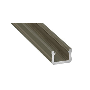 PROFIL typ X 2m INOX anodowany nawierzchniowy wąski SLIM do TAŚMY LED