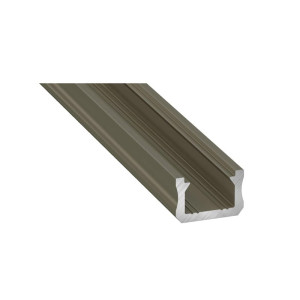PROFIL typ X 1m INOX anodowany nawierzchniowy wąski SLIM do TAŚMY LED