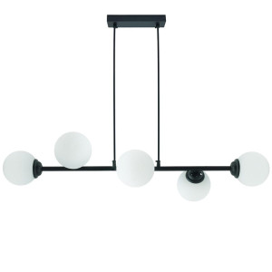 Lampa sufitowa, wisząca 6xE27 PALLE czarna