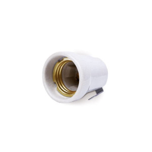 Gniazdo oprawka ceramiczna E27 z uchwytem bocznym