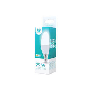 Żarówka LED E14 3W biała ciepła świeczka C37