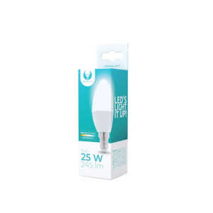 Żarówka LED E14 3W biała dzienna świeczka C37