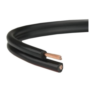 Przewód 2-żyłowy LED SMYp 2x1,5mm 12/24V czarny miedź - 1 metr