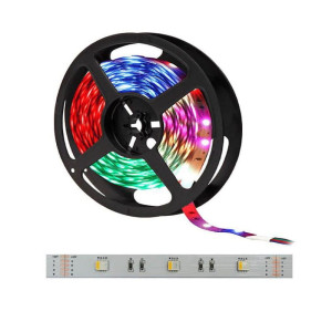 Taśma LED RGBW 24V 150SMD5050 IP20 biała ciepła niewodood. - 1m