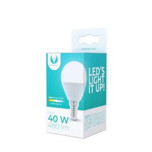 Żarówka LED E14 6W biała zimna G45 kulka