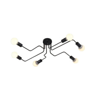 Lampa sufitowa, żyrandol loftowy 6 ramienny E27