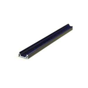 PROFIL aluminiowy nawierzchniowy czarny - 2 metry