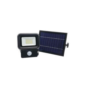 Naświetlacz LED SOLARNY 10W biały zimny z czujnikiem ruchu