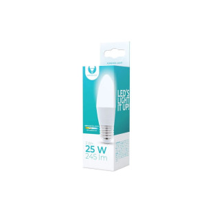 Żarówka LED E27 3W biała neutralna świeczka C37
