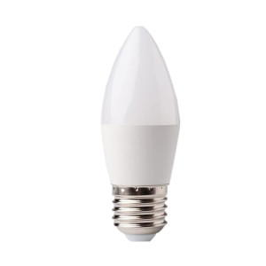 Żarówka LED E27 5W C37 świeczka biała zimna