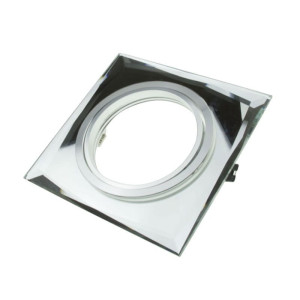 Oprawa kwadratowa ruchoma, aluminium, AR111, ES111 - szklana lustrzana