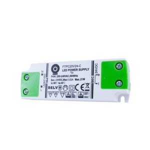 Zasilacz LED 20W 24V 0,83A meblowy POS Power FTPC20V24-C2