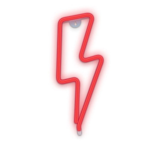 Neon dekoracyjny LED PIORUN czerwony Bat + USB FLNEO6 Forever Light