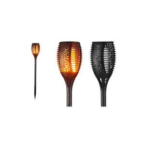 Lampa ogrodowa LED Solarna wbijana 51cm płomień, pochodnia