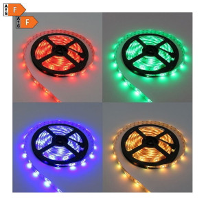 Taśma LED 300SMD5050 12V RGBCW IP20 RGB + biała zimna - rolka 5 metrów