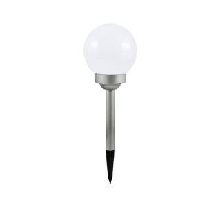 Lampa ogrodowa solarna wbijana RGB i biała ciepła