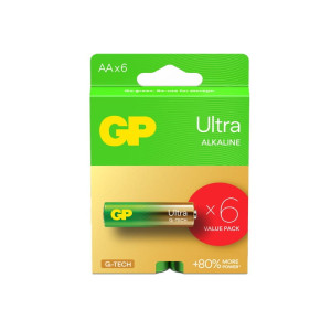 BATERIA GP Ultra Alkaline AA G-TECH 1,5V - 6szt.