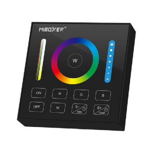Pilot dotykowy B0 2.4G RGB+CCT Milight 1-strefowy szklany naścienny czarny