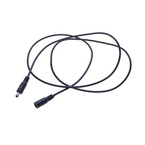 Przedłużacz zasilania DC 160cm wtyk/gniazdo żeńska 2,1 x 5,5 + męska 2,1 x 5,5