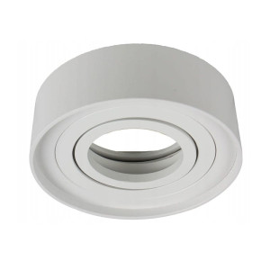 Oprawa okrągła ruchoma, aluminium, GU10 natynkowa biała