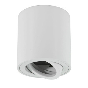 Oprawa okrągła ruchoma, aluminium, GU10 natynkowa tuba 84mm biała
