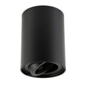 Oprawa okrągła ruchoma, aluminium, GU10 natynkowa tuba 115mm czarna