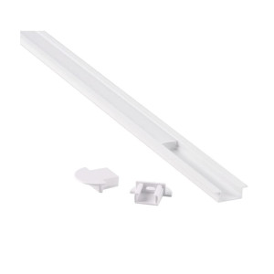PROFIL aluminiowy wpuszczany biały do TAŚMY LED 2 metry - zestaw