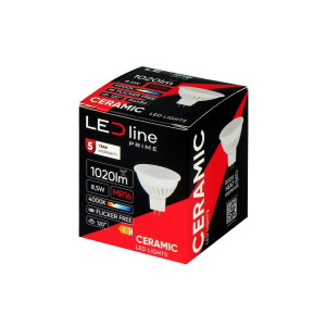 Żarówka LED MR16 8,5W PRIME neutralna 4000K 1020lm 10-18V AC/DC