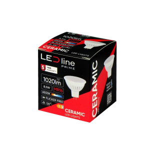 Żarówka LED MR16 8,5W PRIME zimna 6500K 1020lm 10-18V AC/DC