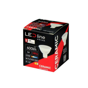 Żarówka LED MR16 5W PRIME ciepła 2700K 600lm 10-18V AC/DC