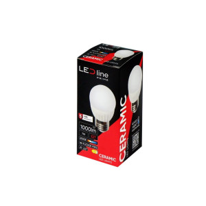 Żarówka LED E27 7W PRIME zimna 6500K 1000lm kulka G45