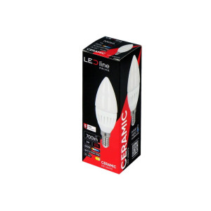 Żarówka LED E14 5W PRIME zimna 6500K 700lm świeczka C37