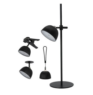 Lampa stołowa uniwersalna 3,5W 220lmCCT czarna aku, USB-C