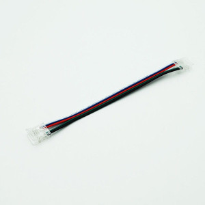 Złączka dwustronna 12 mm 5 pin RGBW COB click z przewodem 150 mm