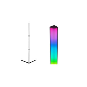 Lampa podłogowa LED RGB+CCT 9W 140cm czarna Tuya Smart