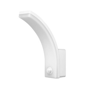 Kinkiet, lampa ogrodowa, elewacyjna LED 20W IP65 4000K FRENIT z czujnikiem ruchu i zmierzchu - biała