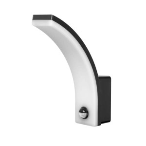 Kinkiet, lampa ogrodowa, elewacyjna LED 20W IP65 4000K FRENIT z czujnikiem ruchu i zmierzchu - czarna