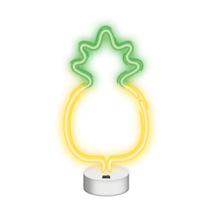 Neon dekoracyjny LED ANANAS na podstawce 3xAA, USB