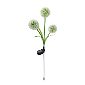Lampa ogrodowa solarna wbijana 75cm czosnek ozdobny SUNARI FLS-95 biała ciepła