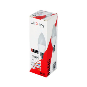 Żarówka LED LEDLINE LITE E14 6W biała dzienna świeczka