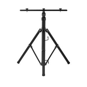 Statyw solidny do halogenów, naświetlaczy LED podwójny 150 cm czarny
