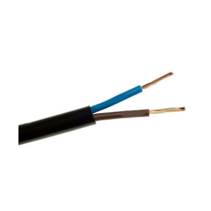 Przewód OMYp czarny płaski 2x0,75mm - 50m