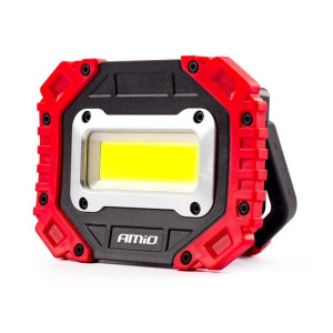 Lampa robocza, naświetlacz przenośny LED WT14 biały zimny z akumulatorem + USB