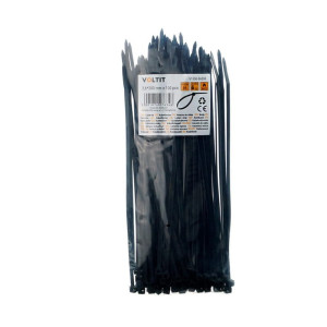 Opaska zaciskowa kablowa 3,6 x 200 nylon 66 czarna - 100 szt.