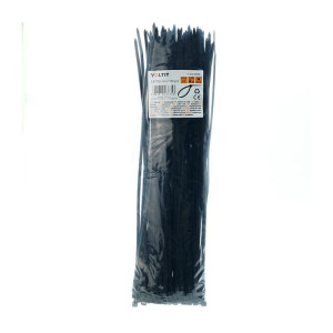 Opaska zaciskowa kablowa 3,6 x 300 nylon 66 czarna - 100 szt.
